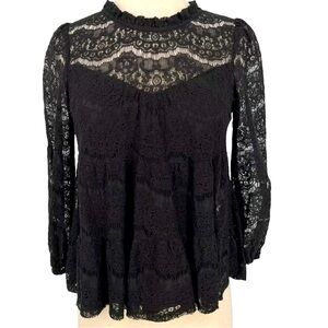 2/$20: Black Lace Top